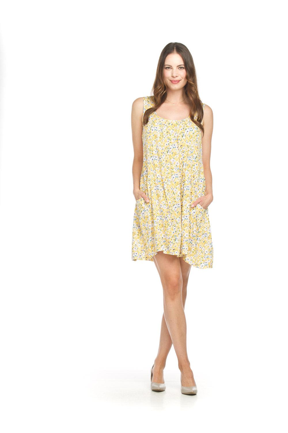 Papillon Floral Front Pleat Swing Dress