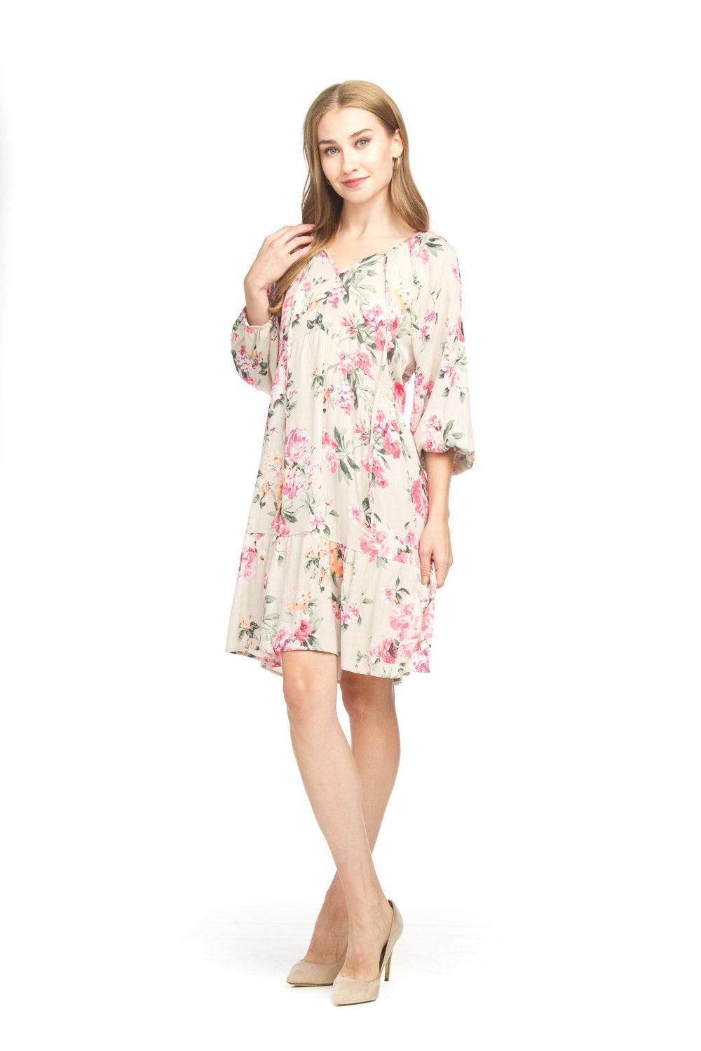 papillon Floral Raglan Sleeve Dress
