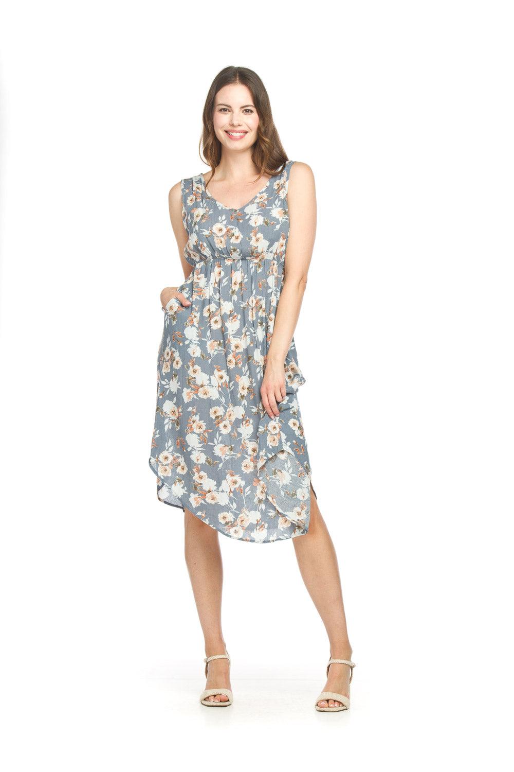 Papillon Floral Shirt Hem Dress