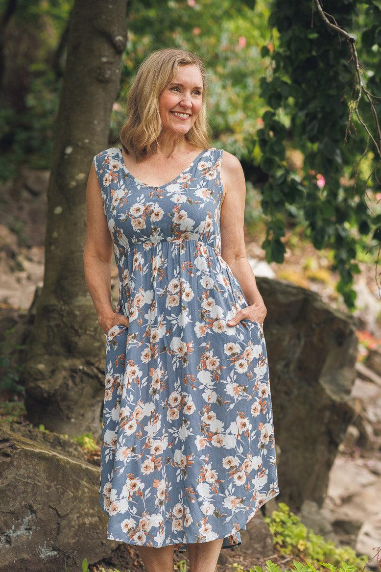 papillon Floral Shirt Hem Dress