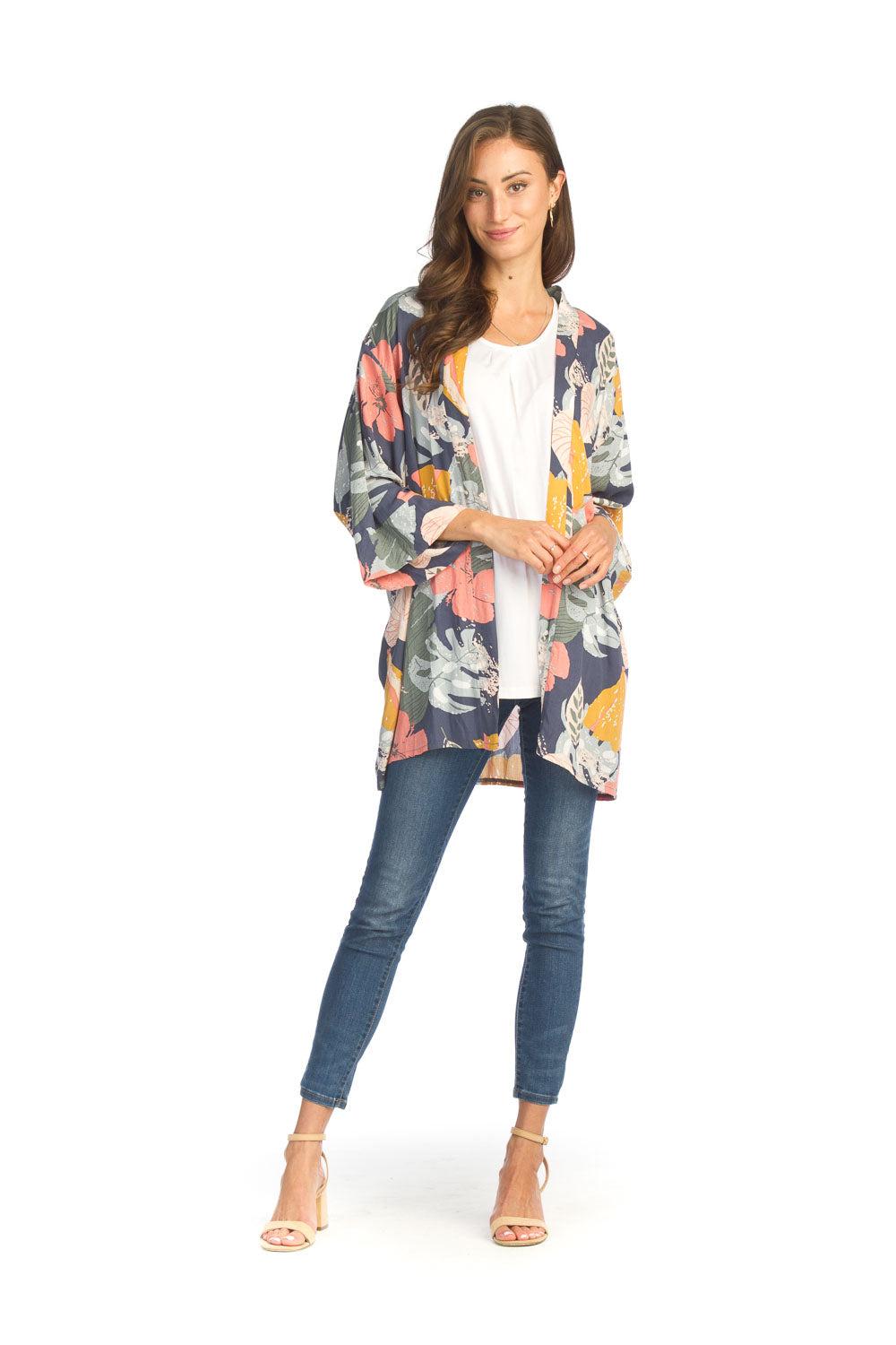 papillon Floral Sleeve Coverup
