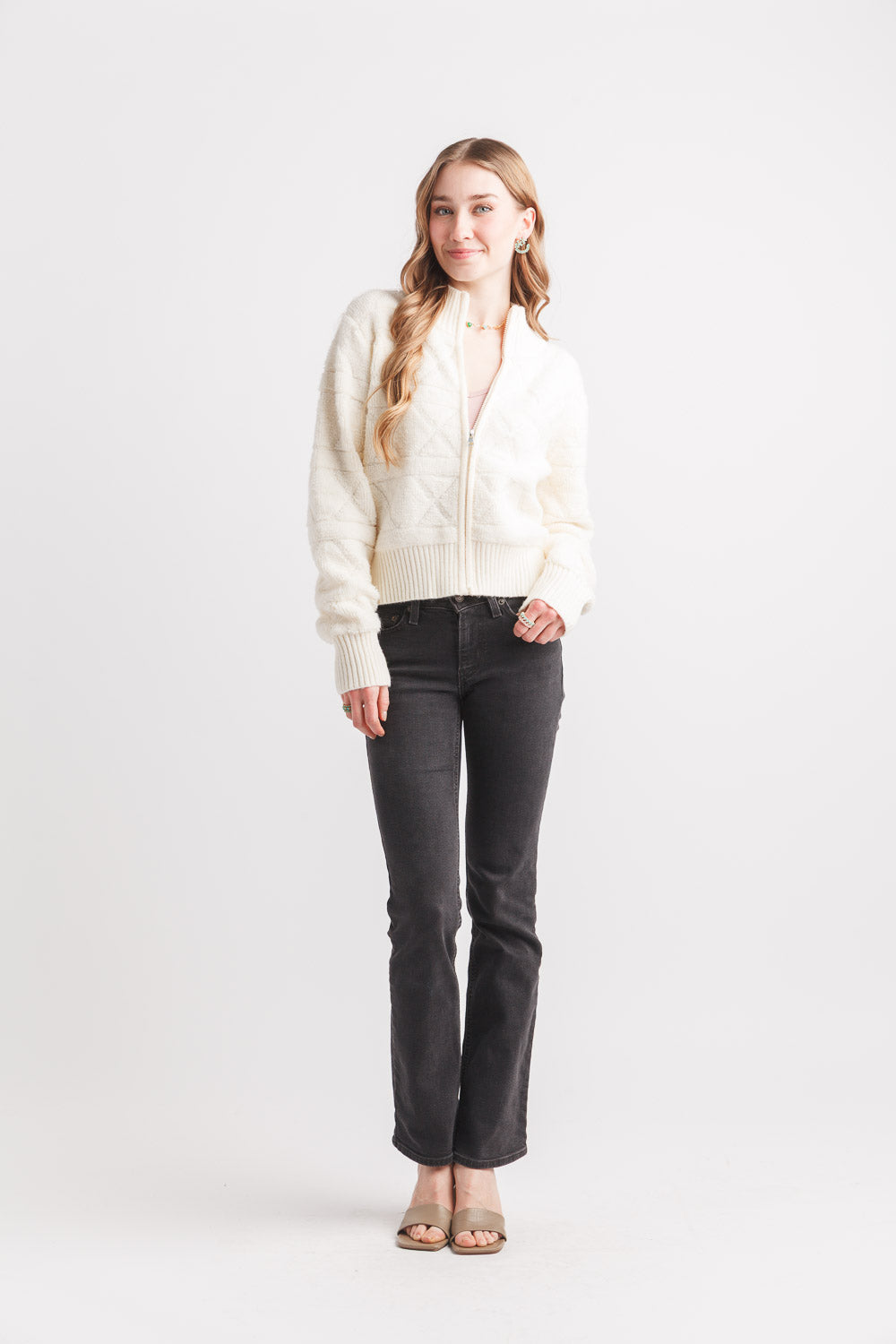 Papillon Full Zip Rib Detail Jacket