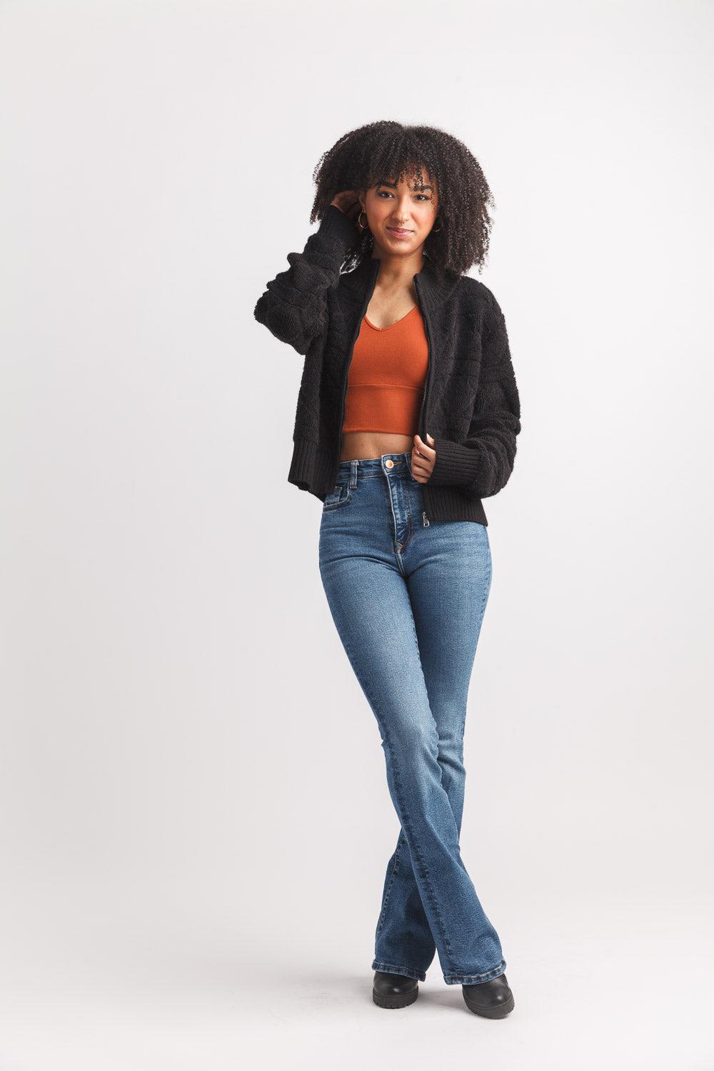 Papillon Full Zip Rib Detail Jacket