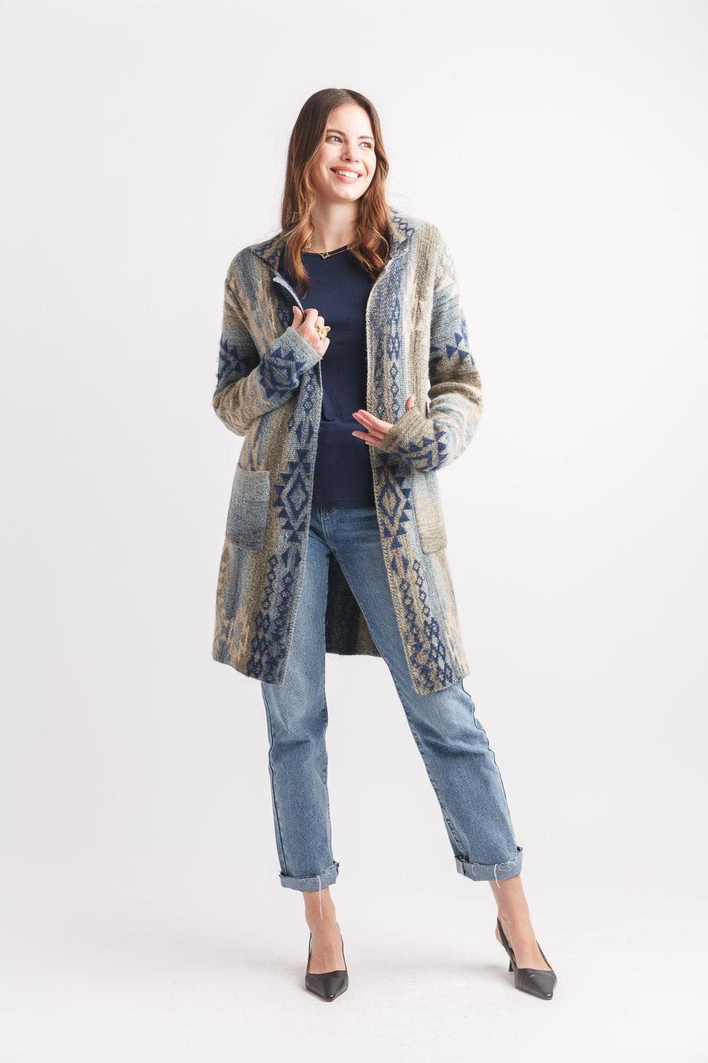 Papillon Global Knit Coatigan With Pockets