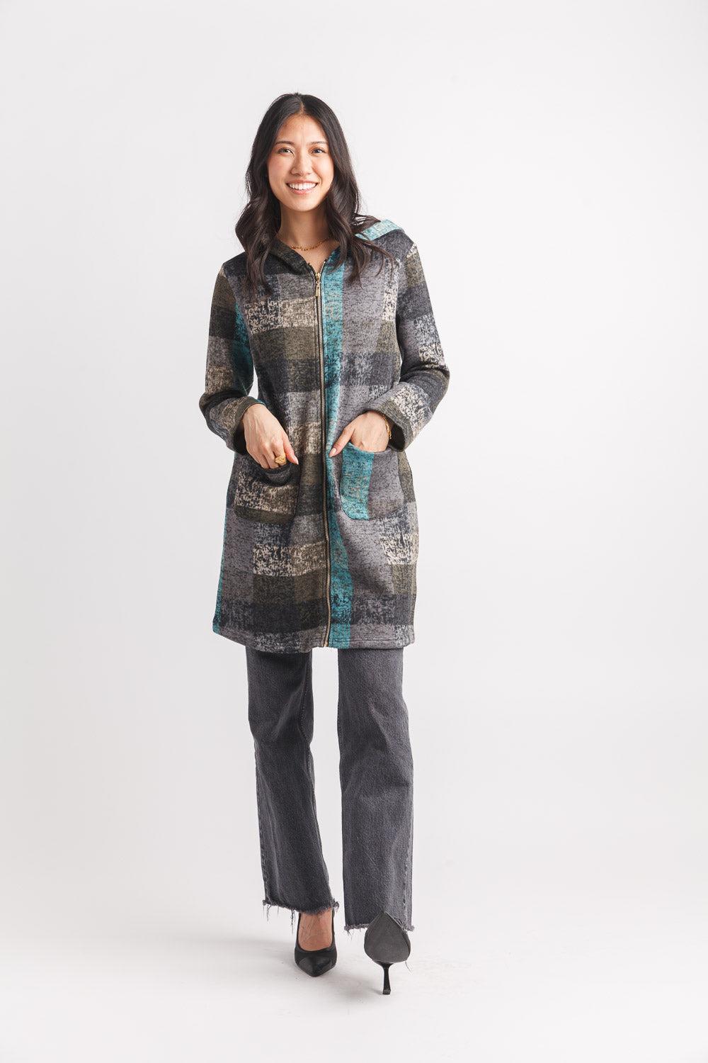 Papillon Knitted Plaid Jacket
