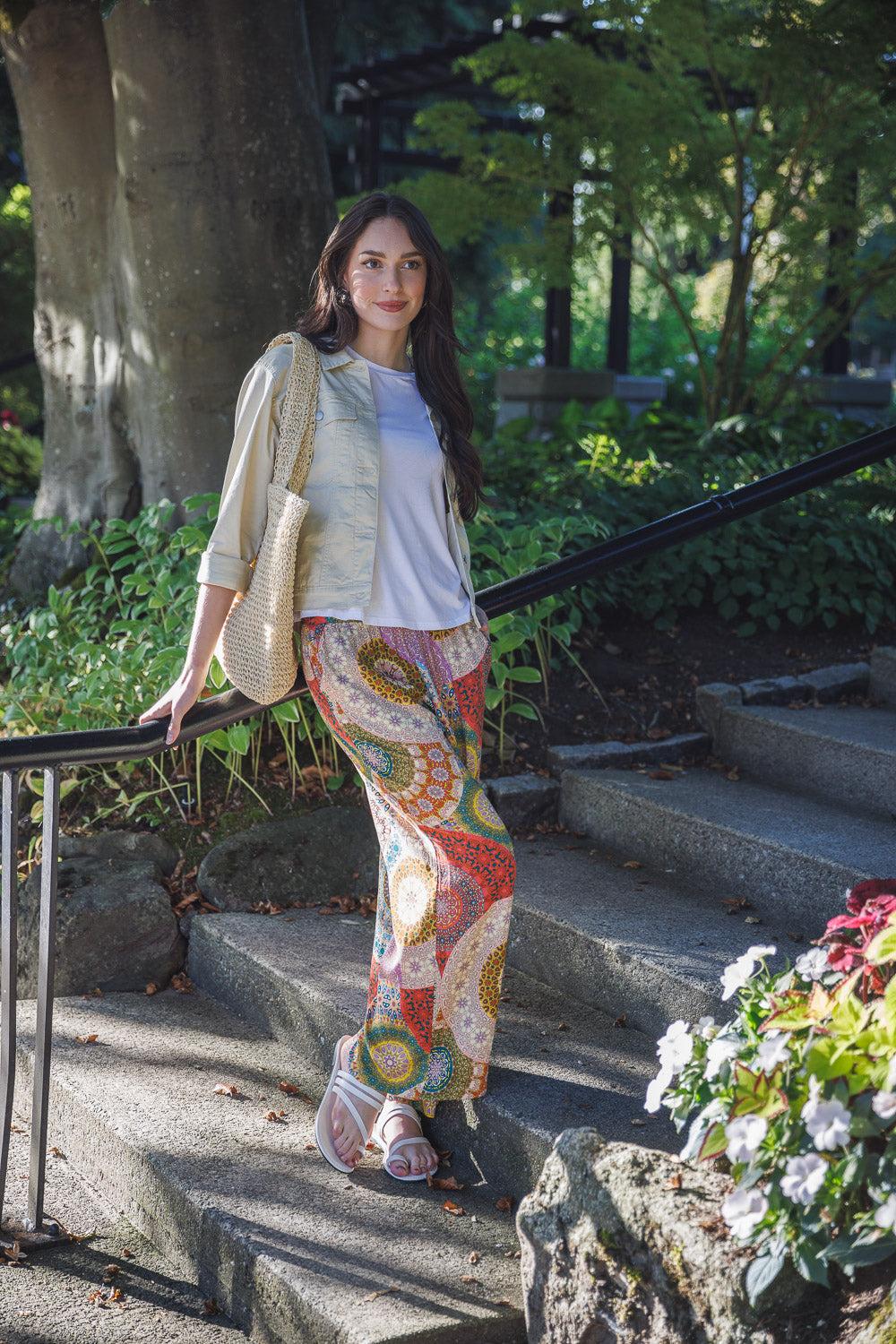Papillon Mandala Print Pants
