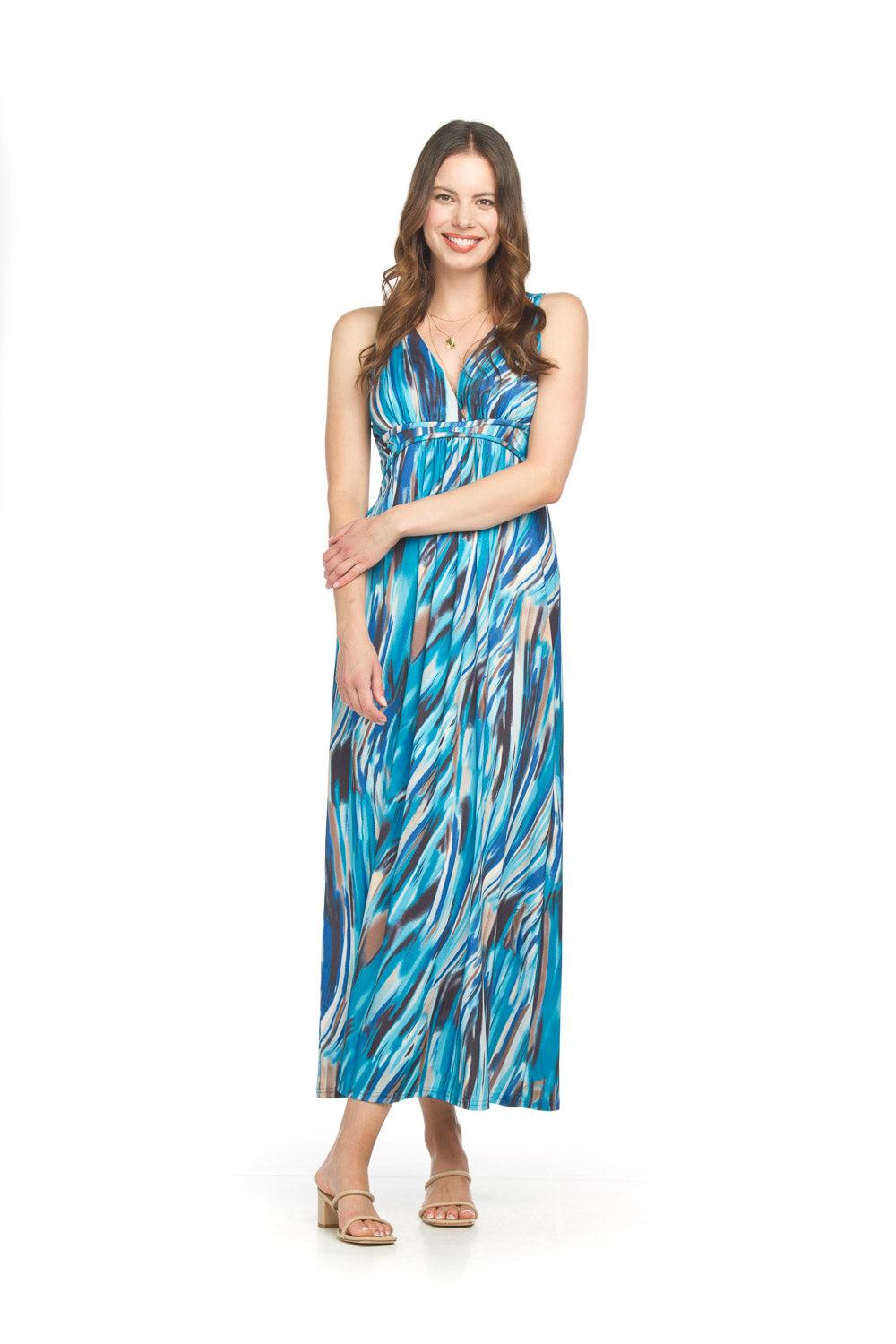 papillon Marble Print Maxi Dress