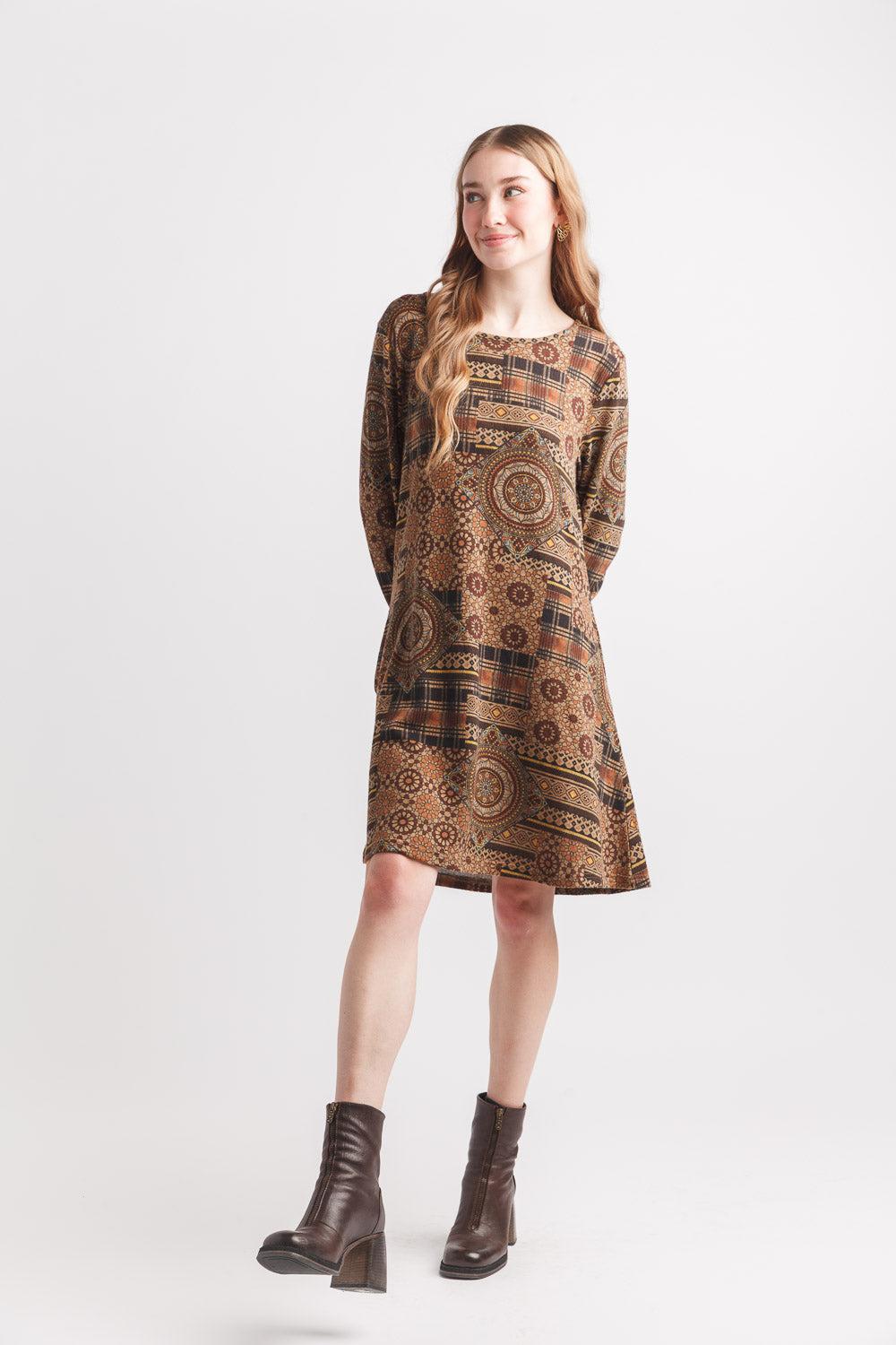 papillon Medallion Print Dress