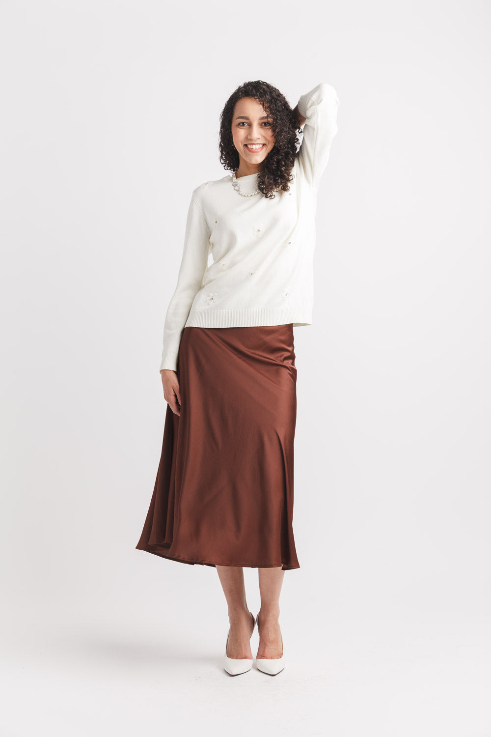 Papillon Satin Skirt
