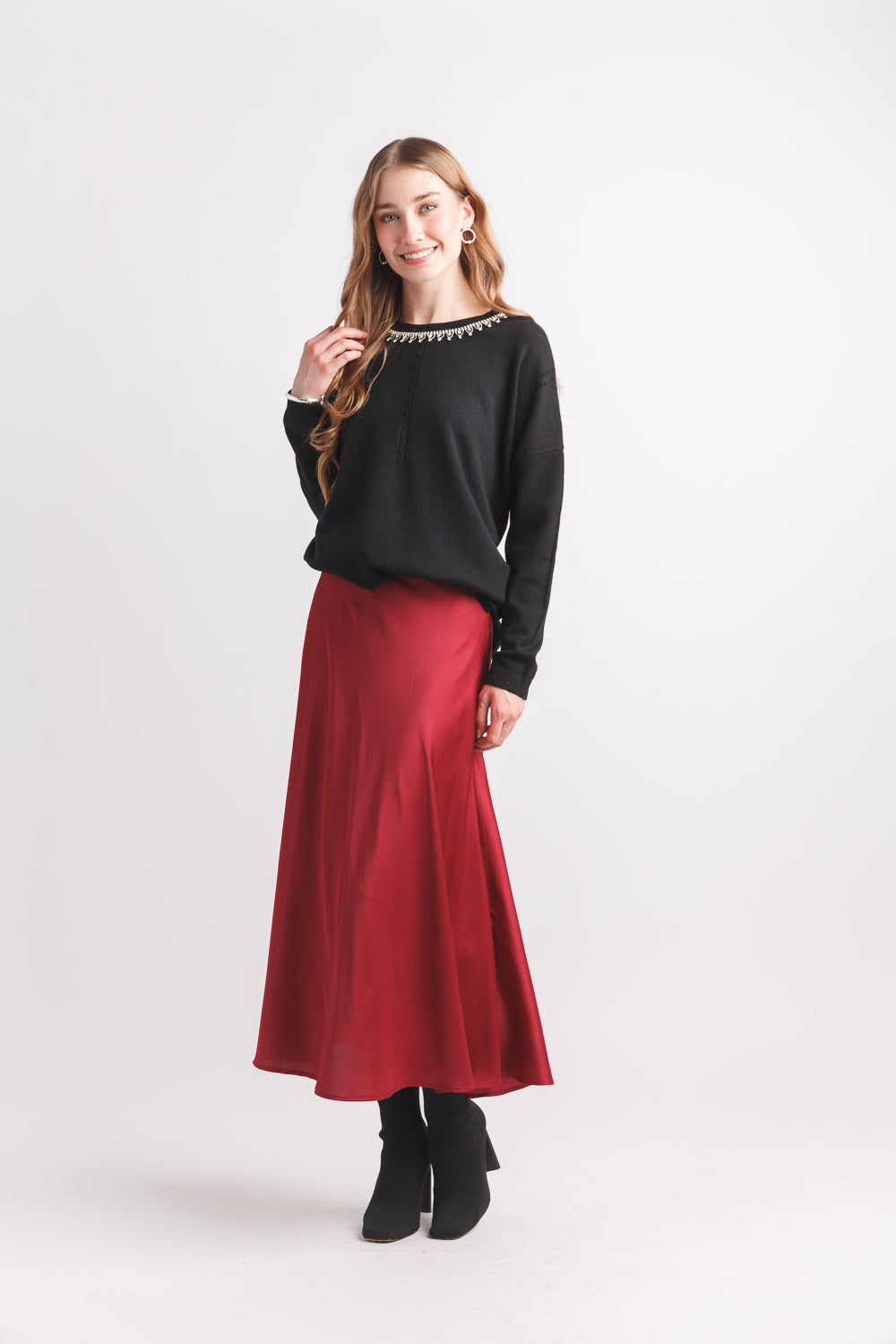 Papillon Satin Skirt