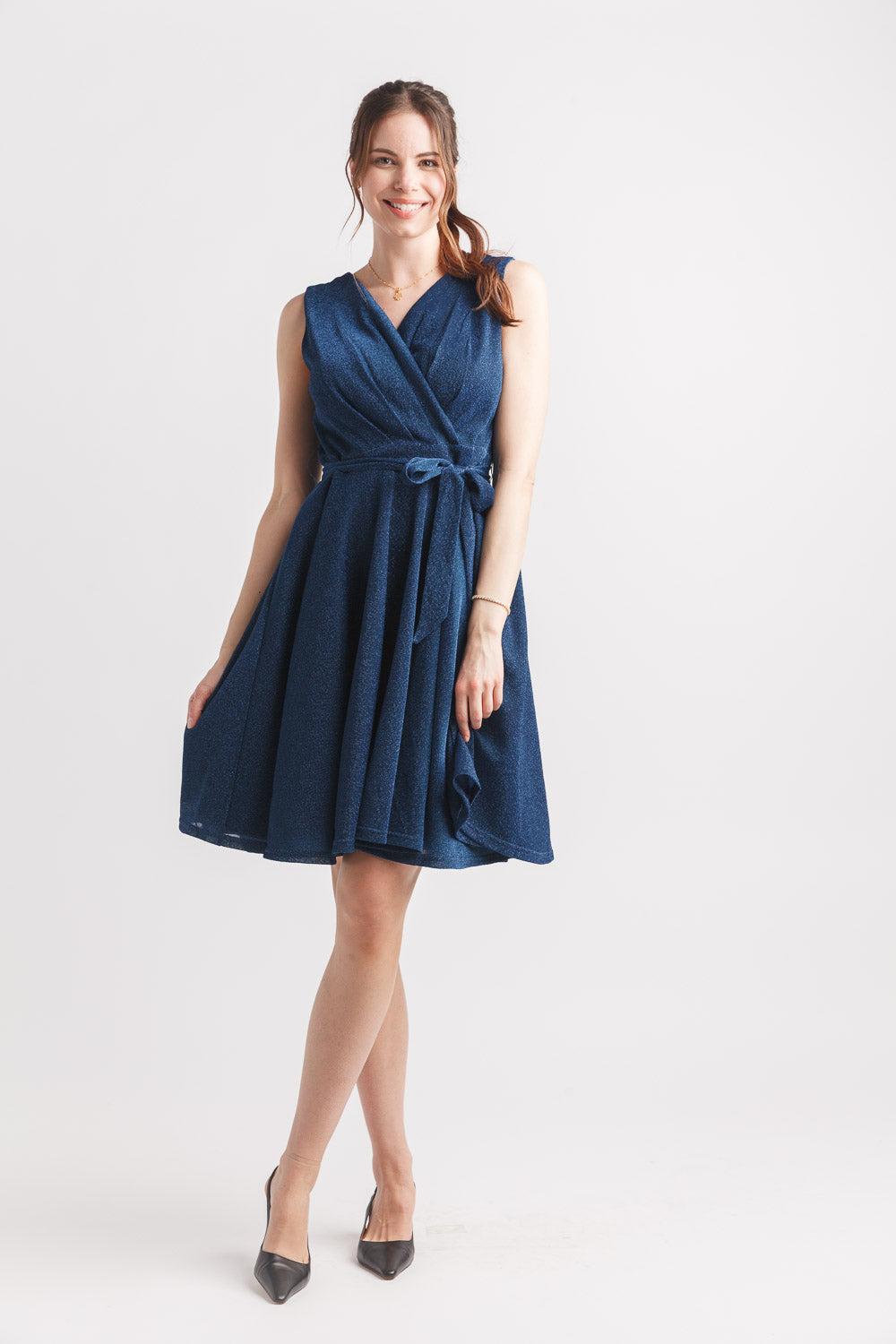 Papillon Sparkle Wrap Look Dress