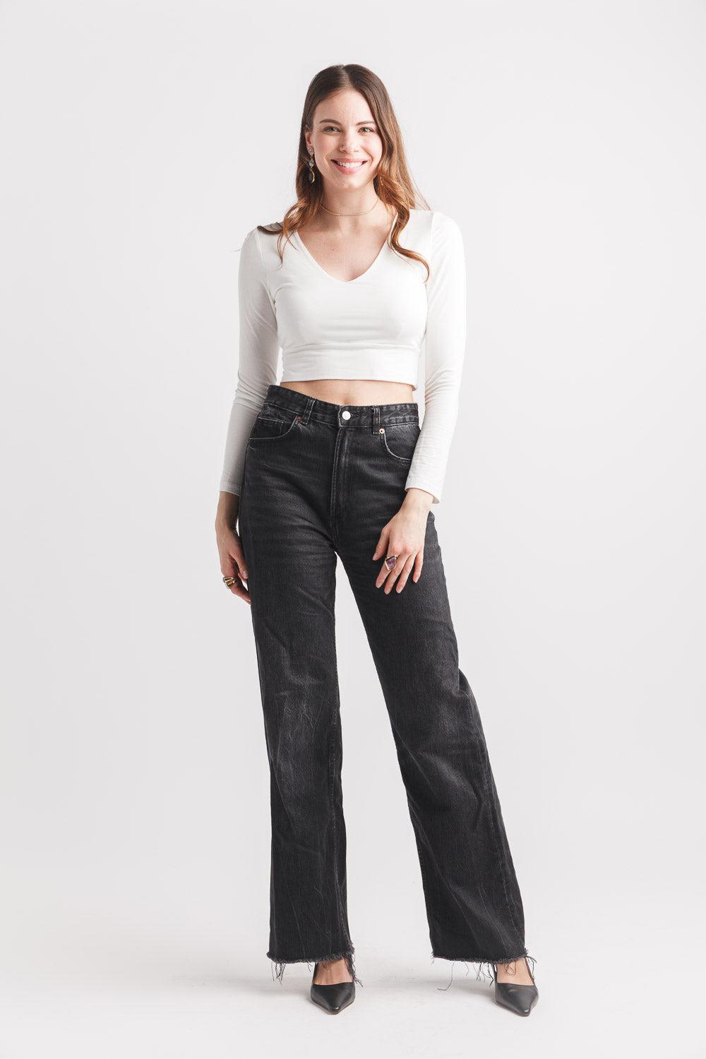 Papillon Stretch Layering V Neck Top