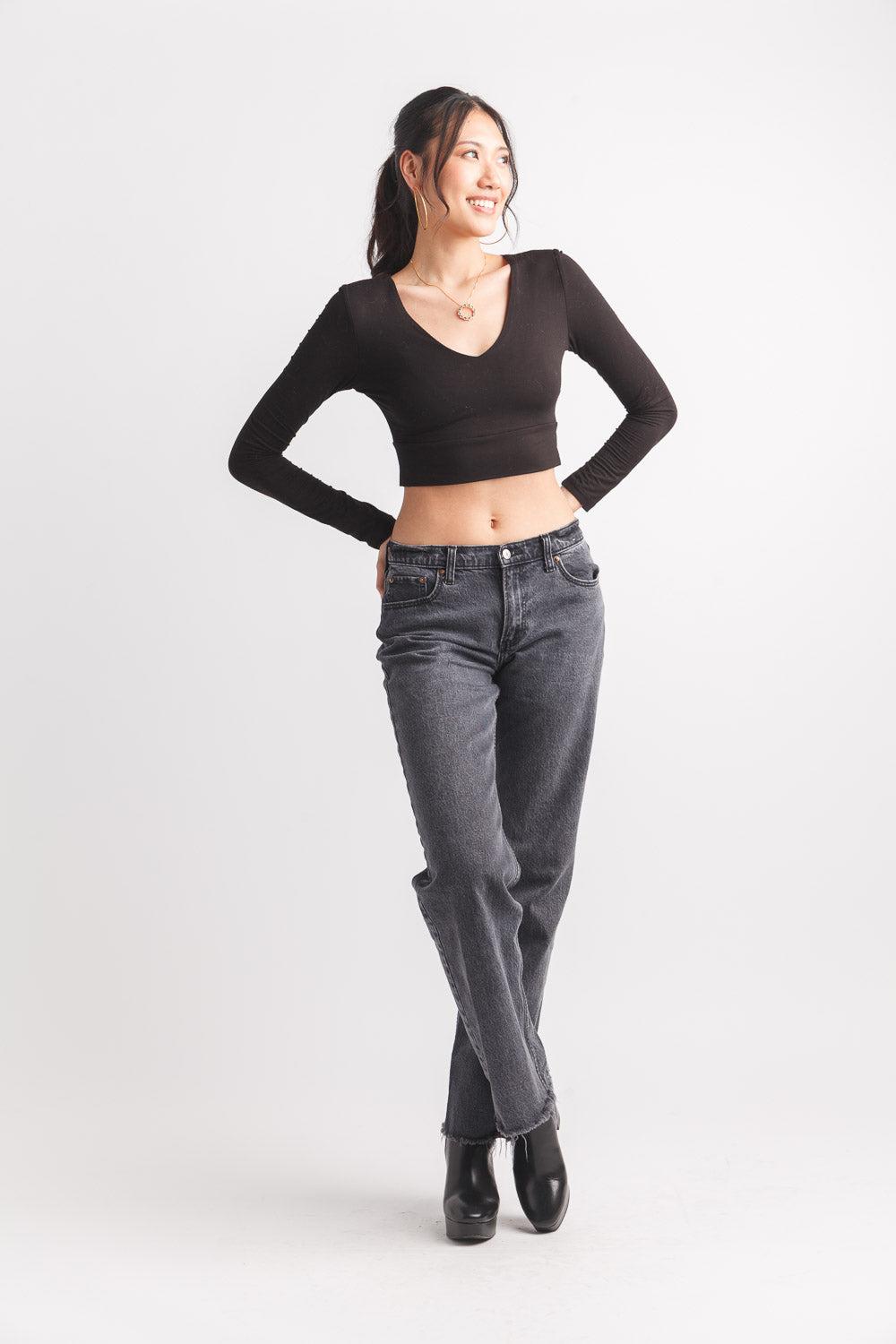 papillon Stretch Layering V Neck Top