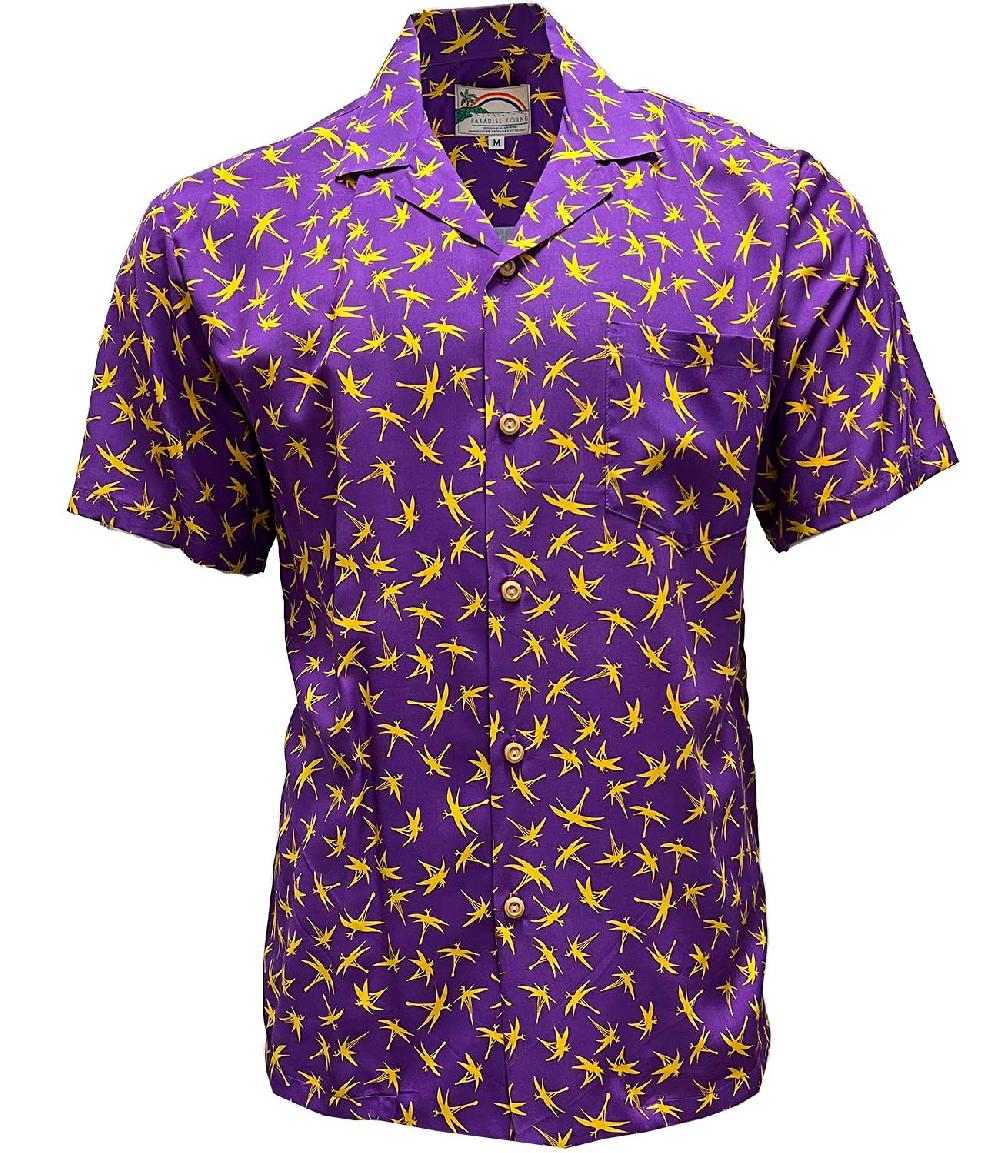 paradise found Big and Tall Hawaiian Shirts Magnum Bamboo Purple