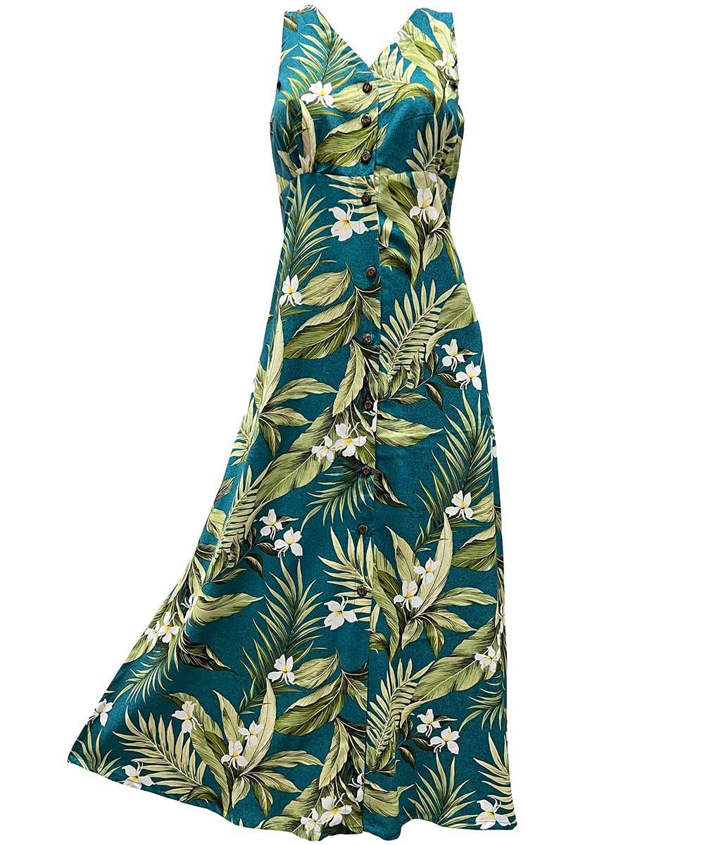 paradise found Button Front Long Dresses White Ginger Jade Button Front Tank Dress