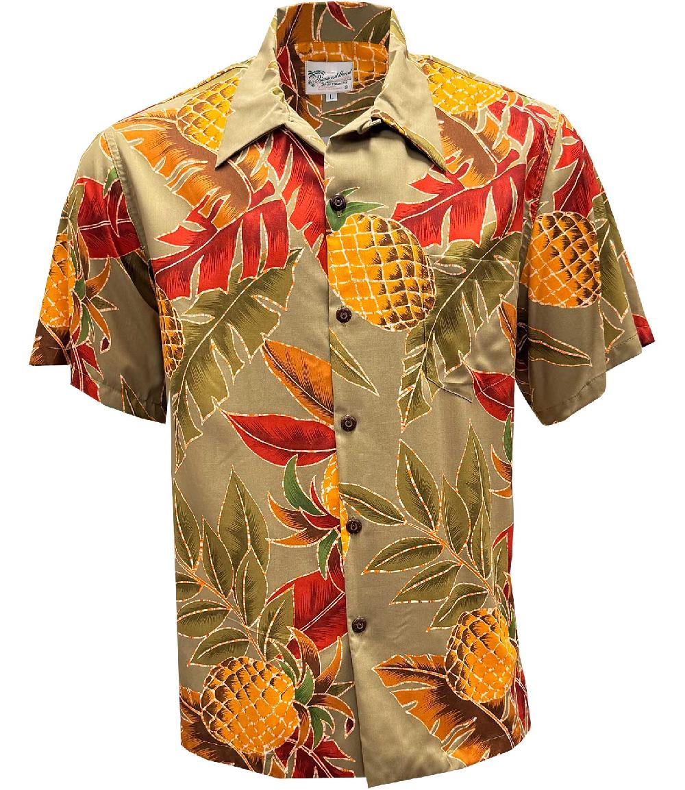 paradise found Diamond Head Sportswear Retro Pineapple - Olive