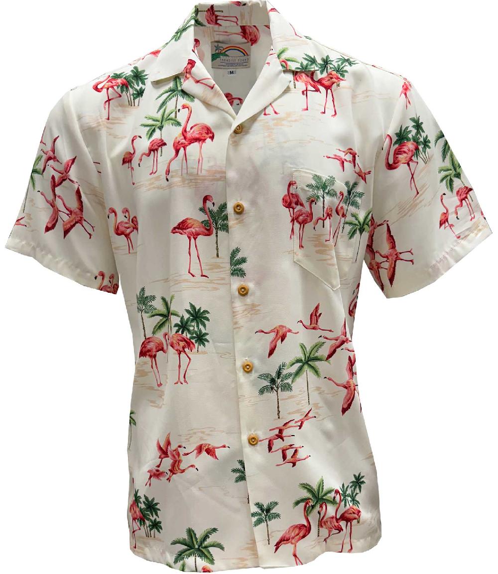 paradise found Fine Flamingos Hawaiian Shirts Fine Flamingos Sand