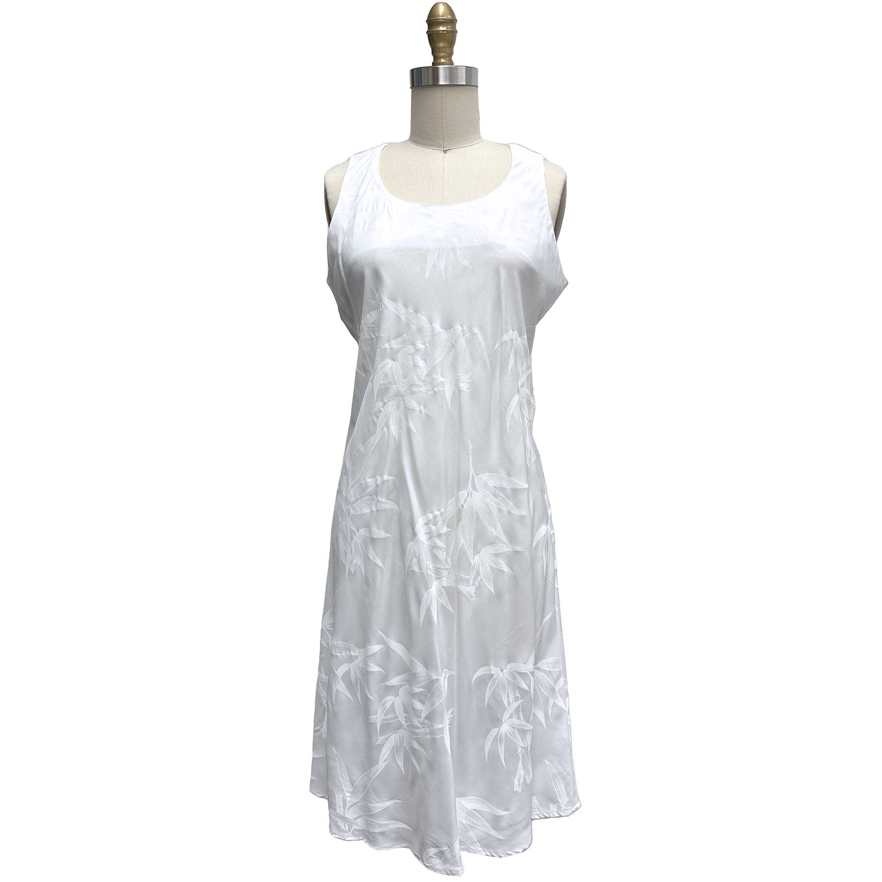 paradise found Mid Length Tank Dresses Bamboo White Tank Dress paradise found Mid Length Tank Dresses Bamboo White Tank Dress