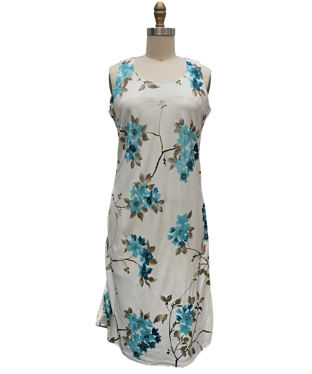 paradise found Mid Length Tank Dresses Cherry Blossom White Tank Dress paradise found Mid Length Tank Dresses Cherry Blossom White Tank Dress