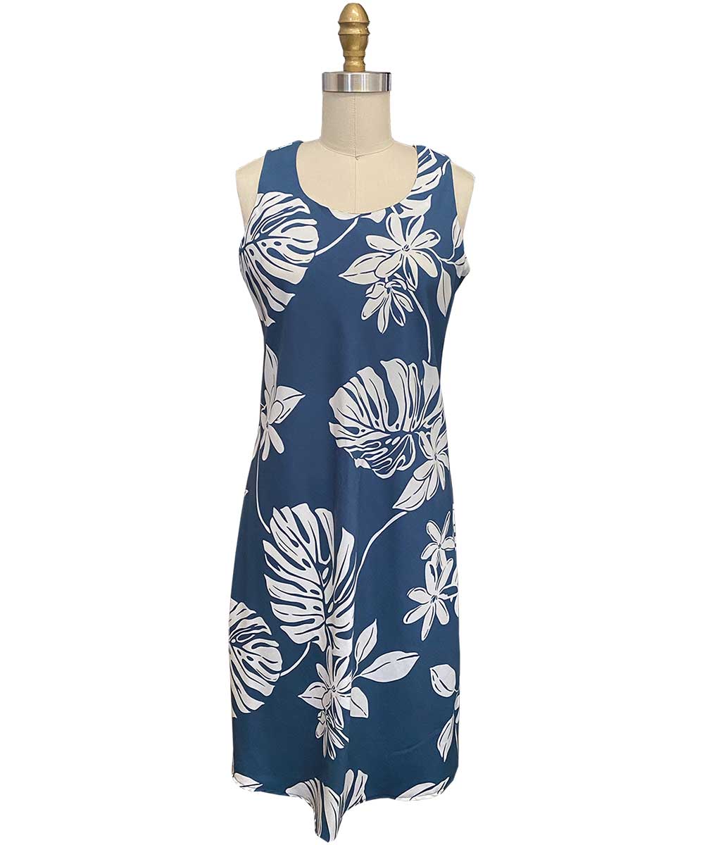 paradise found Mid Length Tank Dresses Tiare Blue Tank Dress paradise found Mid Length Tank Dresses Tiare Blue Tank Dress