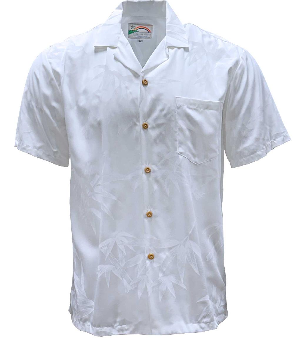 paradise found Paradise Found Men's Shirts Bamboo White