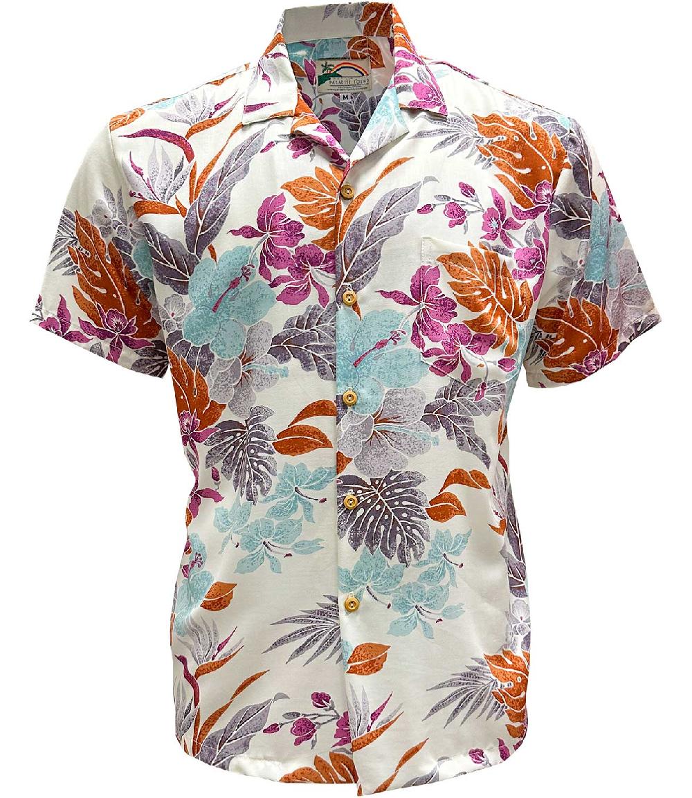 paradise found Paradise Found Men's Shirts Hilo White