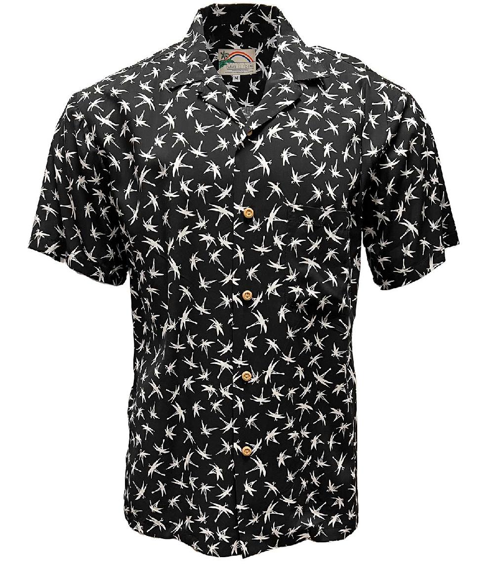 paradise found Paradise Found Men's Shirts Magnum Bamboo Black