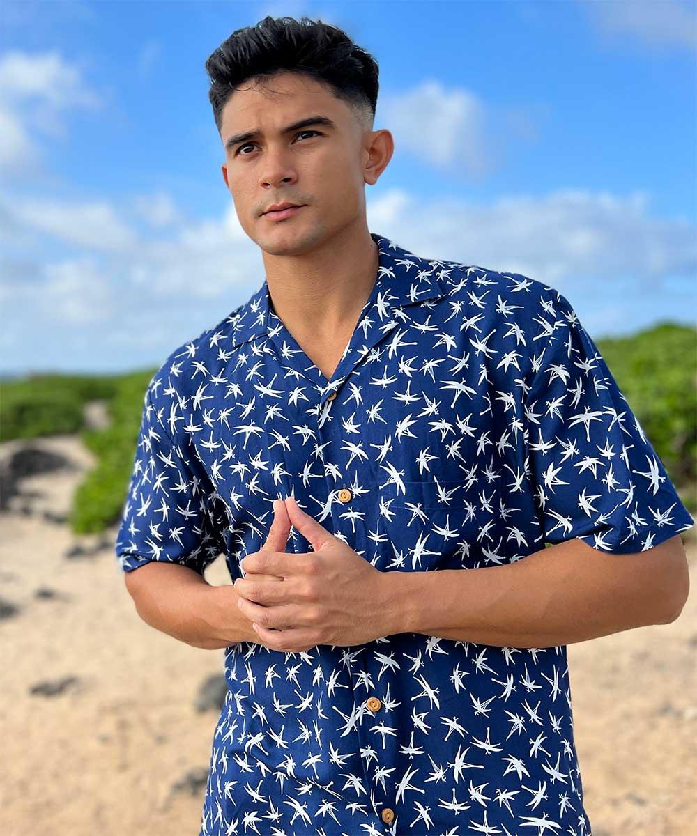 Paradise Found Paradise Found Men's Shirts Magnum Bamboo Navy