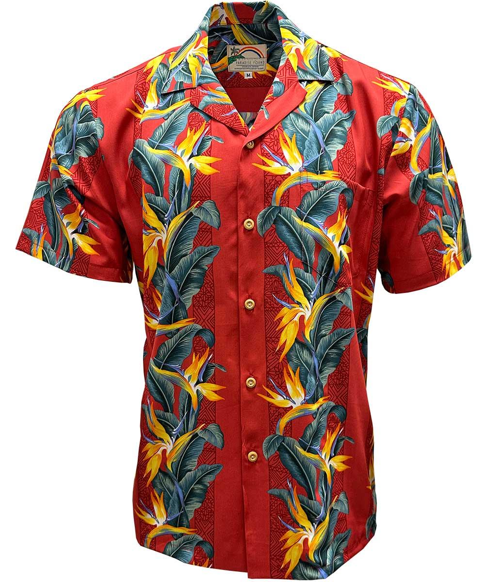 paradise found Paradise Found Men's Shirts Paradise Panel Red
