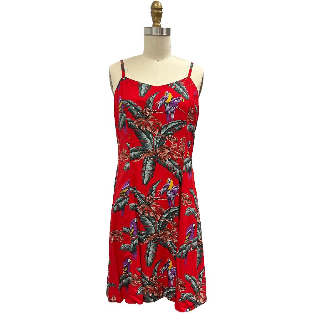 paradise found Spaghetti Short Dresses Jungle Bird Red Spaghetti Dress paradise found Spaghetti Short Dresses Jungle Bird Red Spaghetti Dress