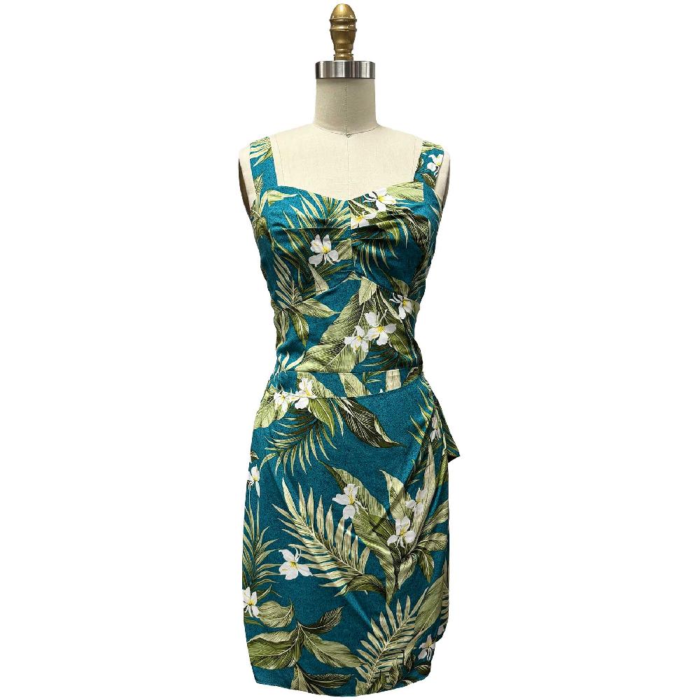 paradise found Tropical Dresses White Ginger Jade Sarong Dress