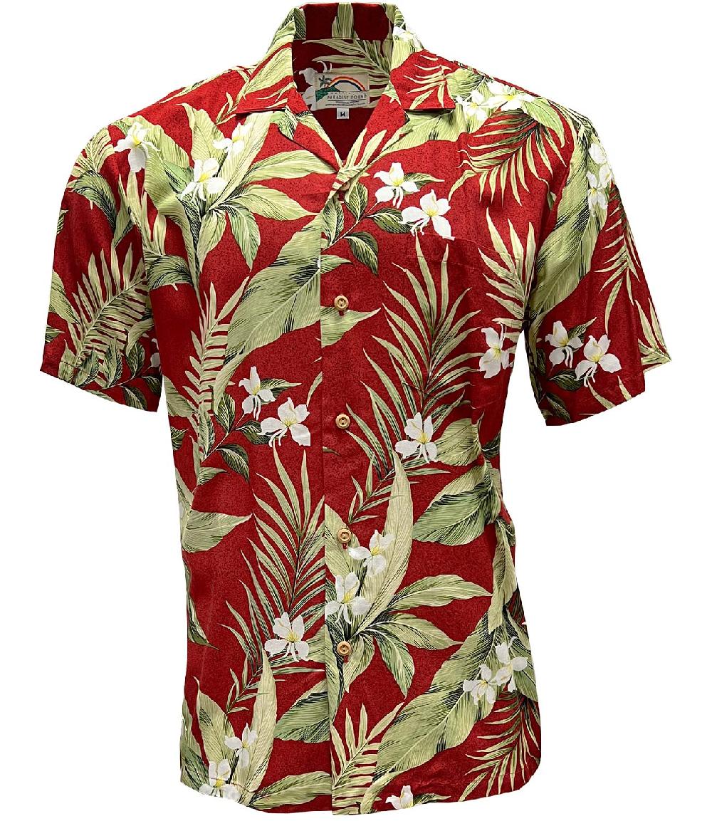paradise found White Ginger Hawaiian Shirts White Ginger Red
