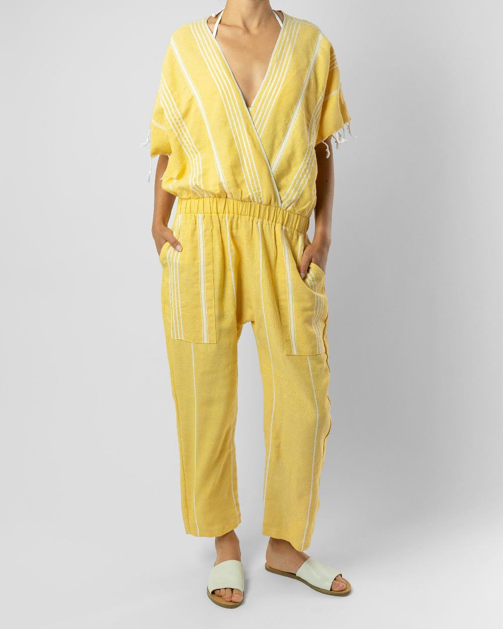 Paradised Merri Jumpsuit - Yellow