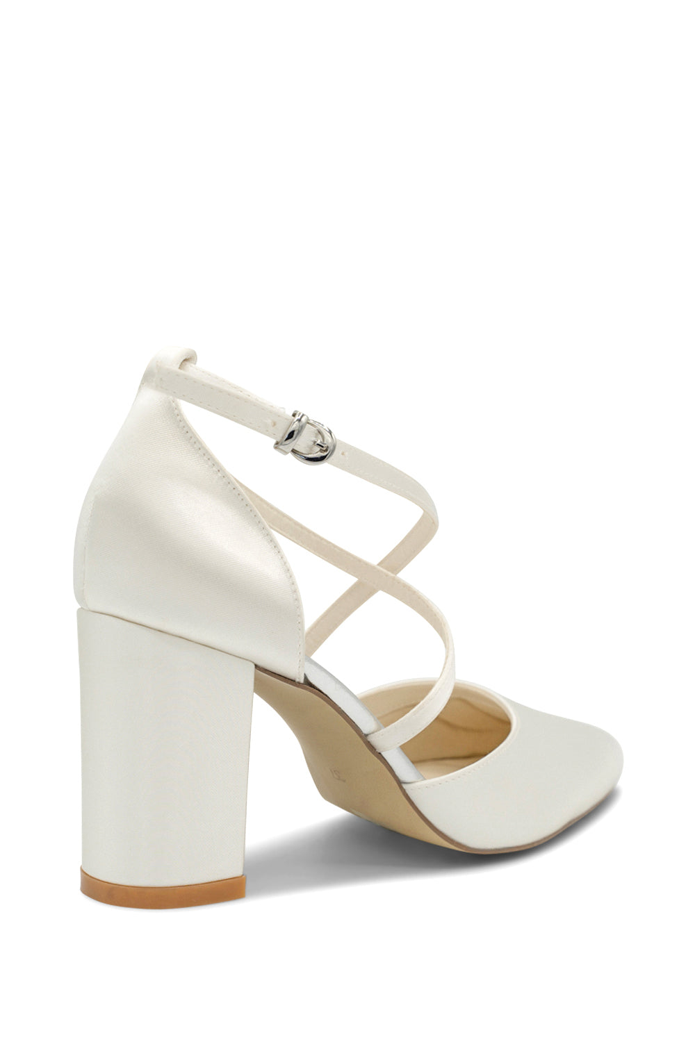 Paradox London Alysha Wedding Shoes Ivory Block Heel Wedding Heels