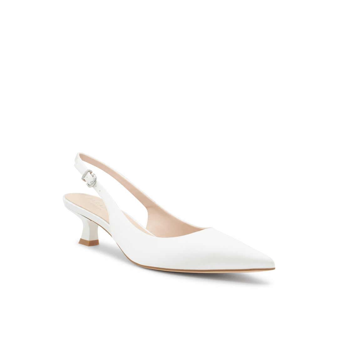 Paradox London Anastasia Wedding Shoes Anastasia Heeled Slingback Pointed Wedding Court Shoes