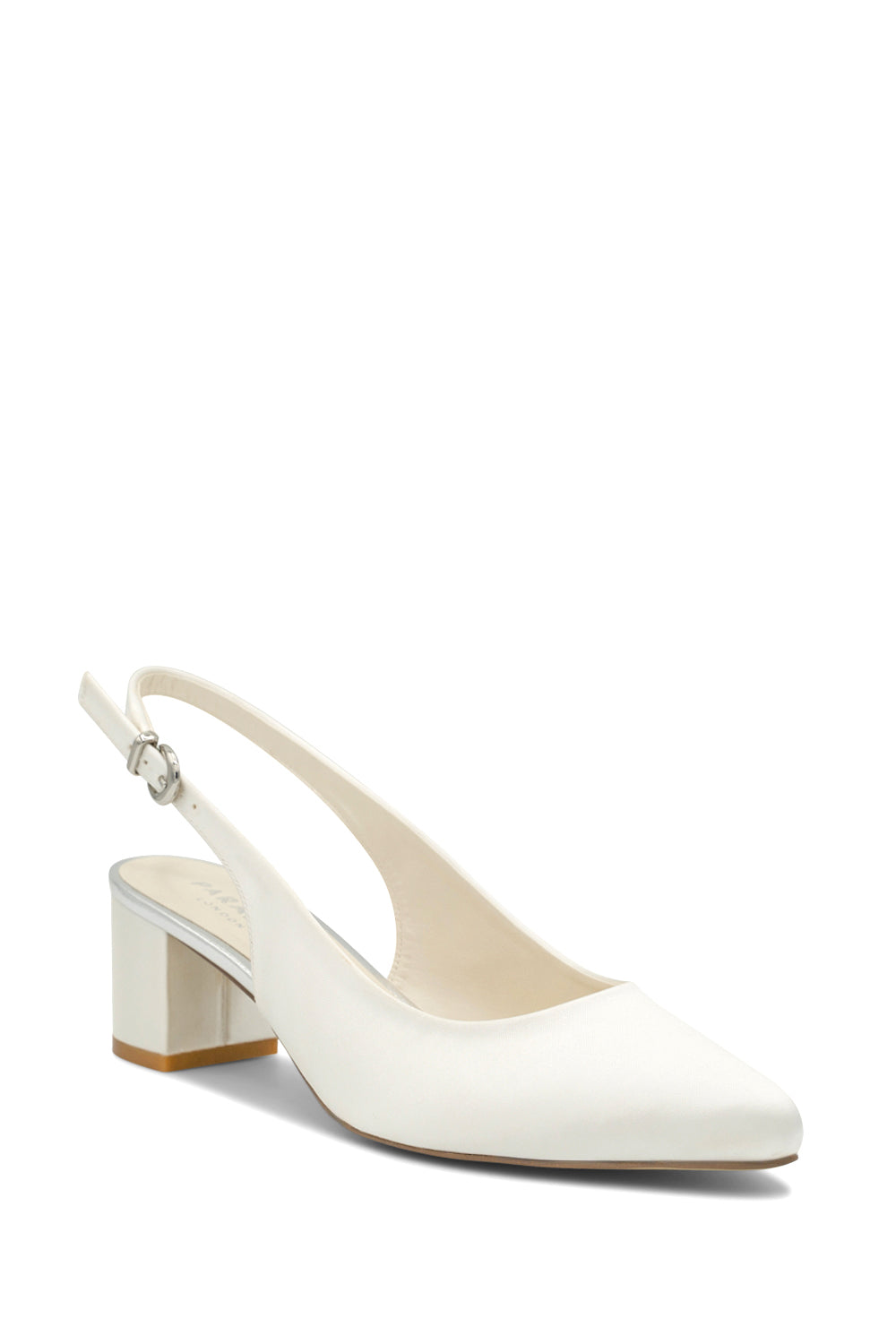 Paradox London Andrienne Wedding Shoes Ivory Block Heel Bridal Heels