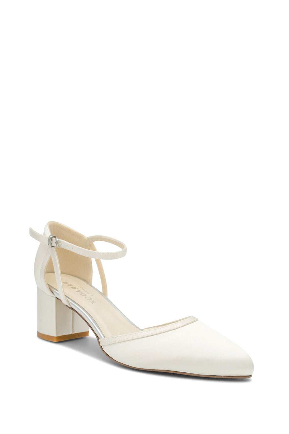 Paradox London Aviana Wedding Shoes Ivory Block Heel Bridal Shoes