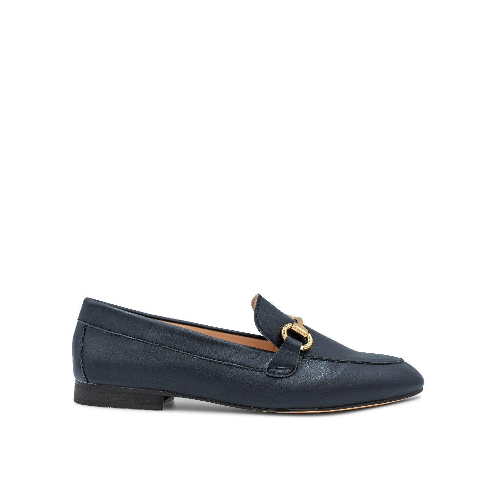 paradox london Christa Loafers Navy Faux Leather Loafer