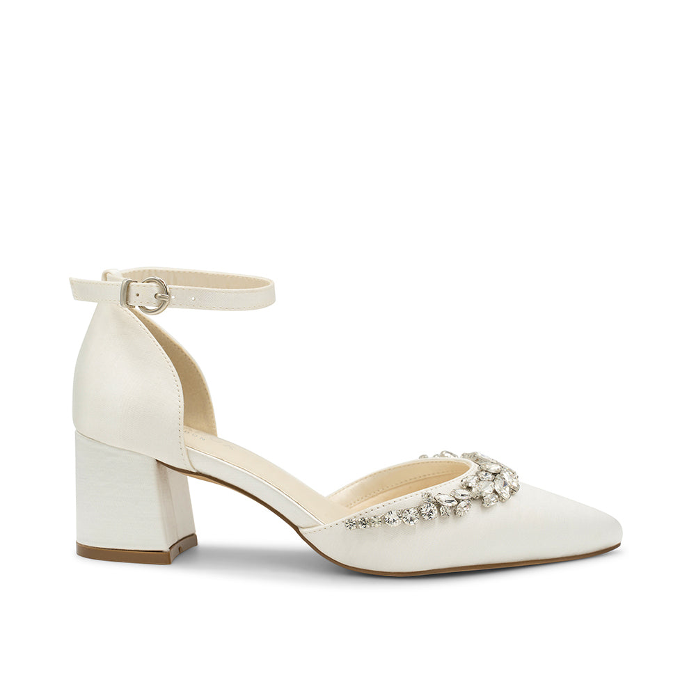 paradox london Cinta Wedding Shoes Block Heel Weddign Shoes