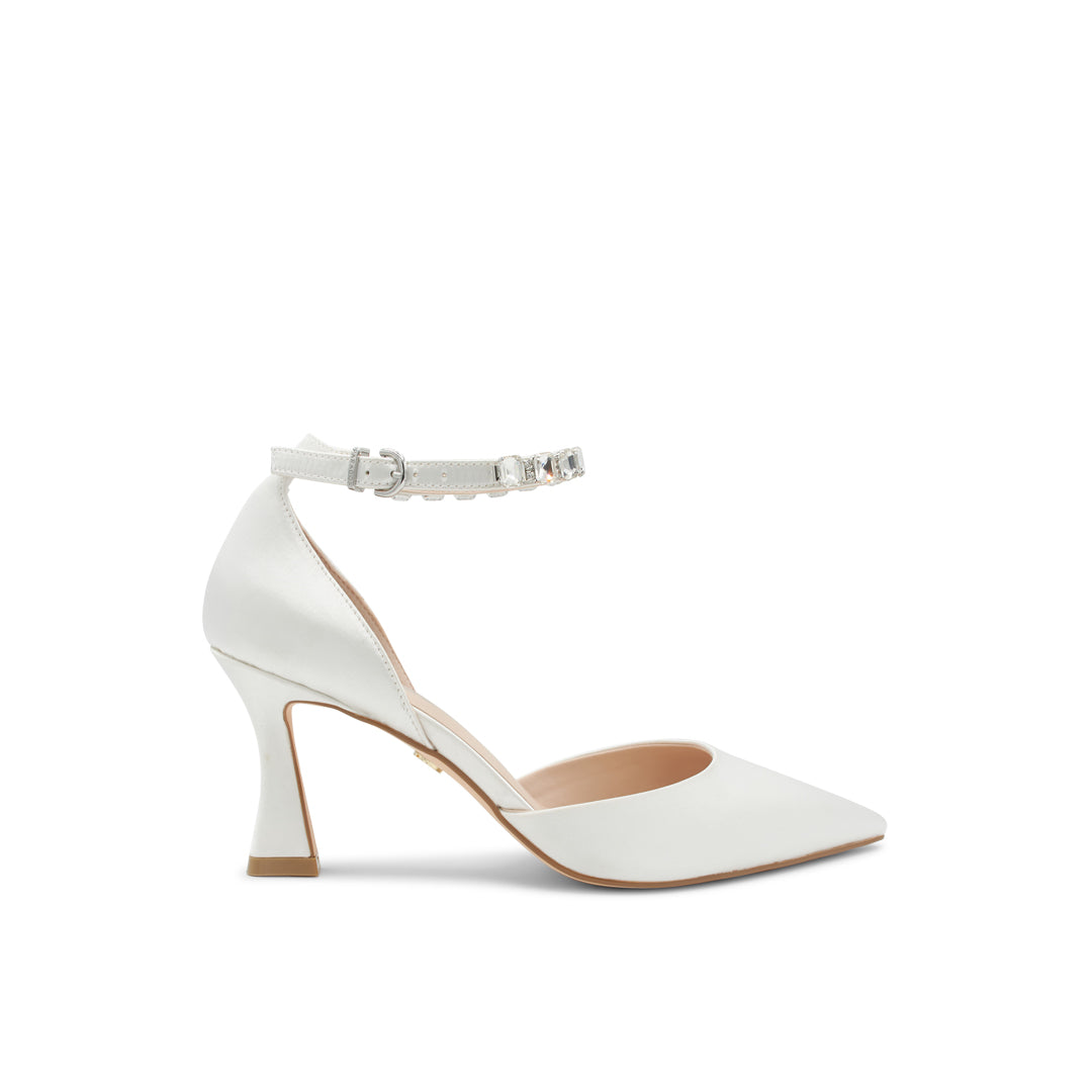 paradox london Cressida Wedding Shoes Embellished Ankle Strap Wedding Court Shoes