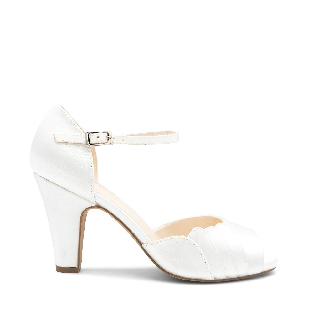 paradox london Cyan Wedding Sandals Ivory Satin Block Heel Wedding Shoe paradox london Cyan Wedding Sandals Ivory Satin Block Heel Wedding Shoe
