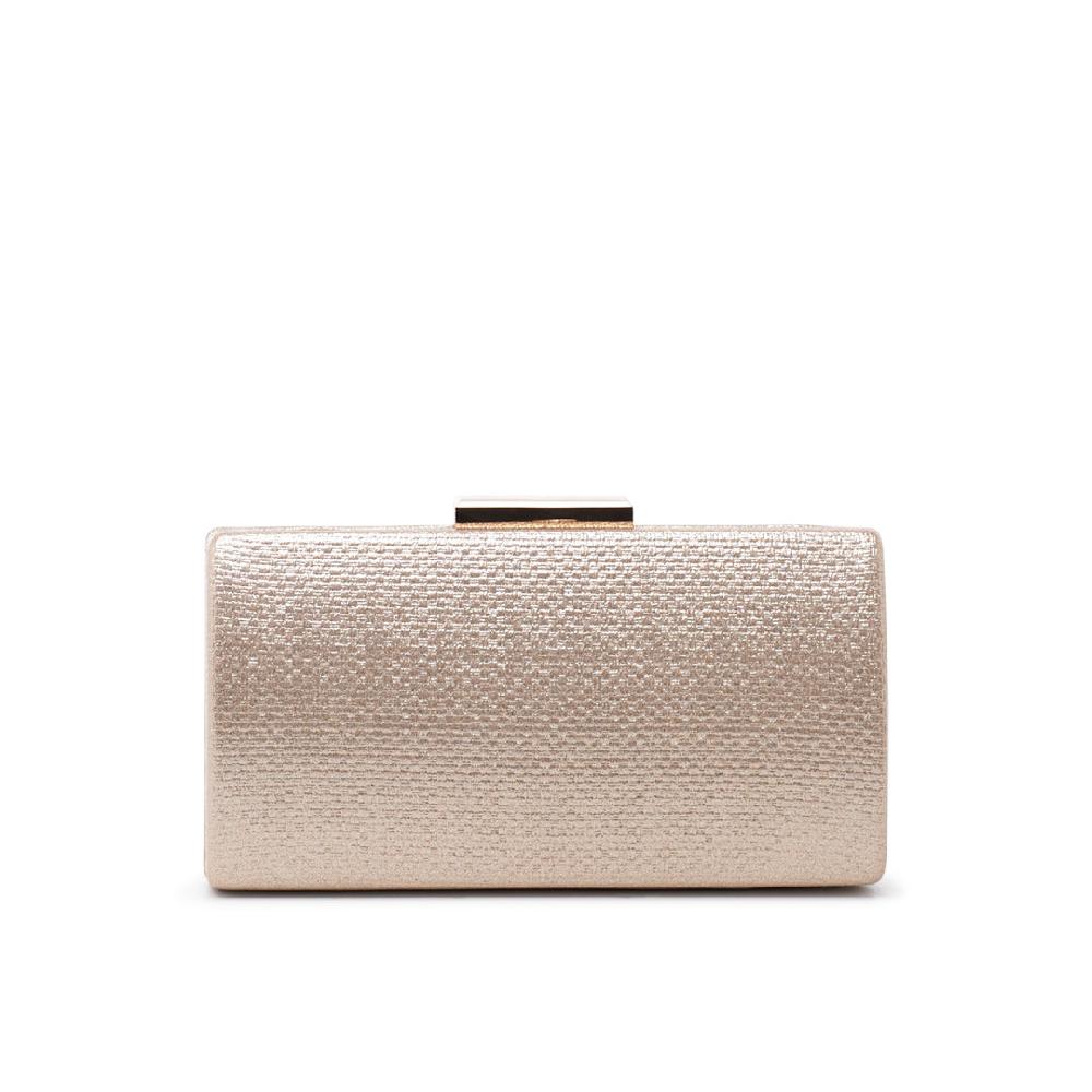 paradox london Dahliana Clutch Bag Champagne Shimmer Box Clutch Bag paradox london Dahliana Clutch Bag Champagne Shimmer Box Clutch Bag