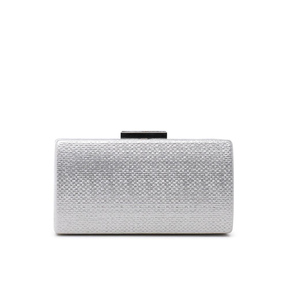 paradox london Dahliana Clutch Bag Silver Shimmer Box Clutch Bag paradox london Dahliana Clutch Bag Silver Shimmer Box Clutch Bag