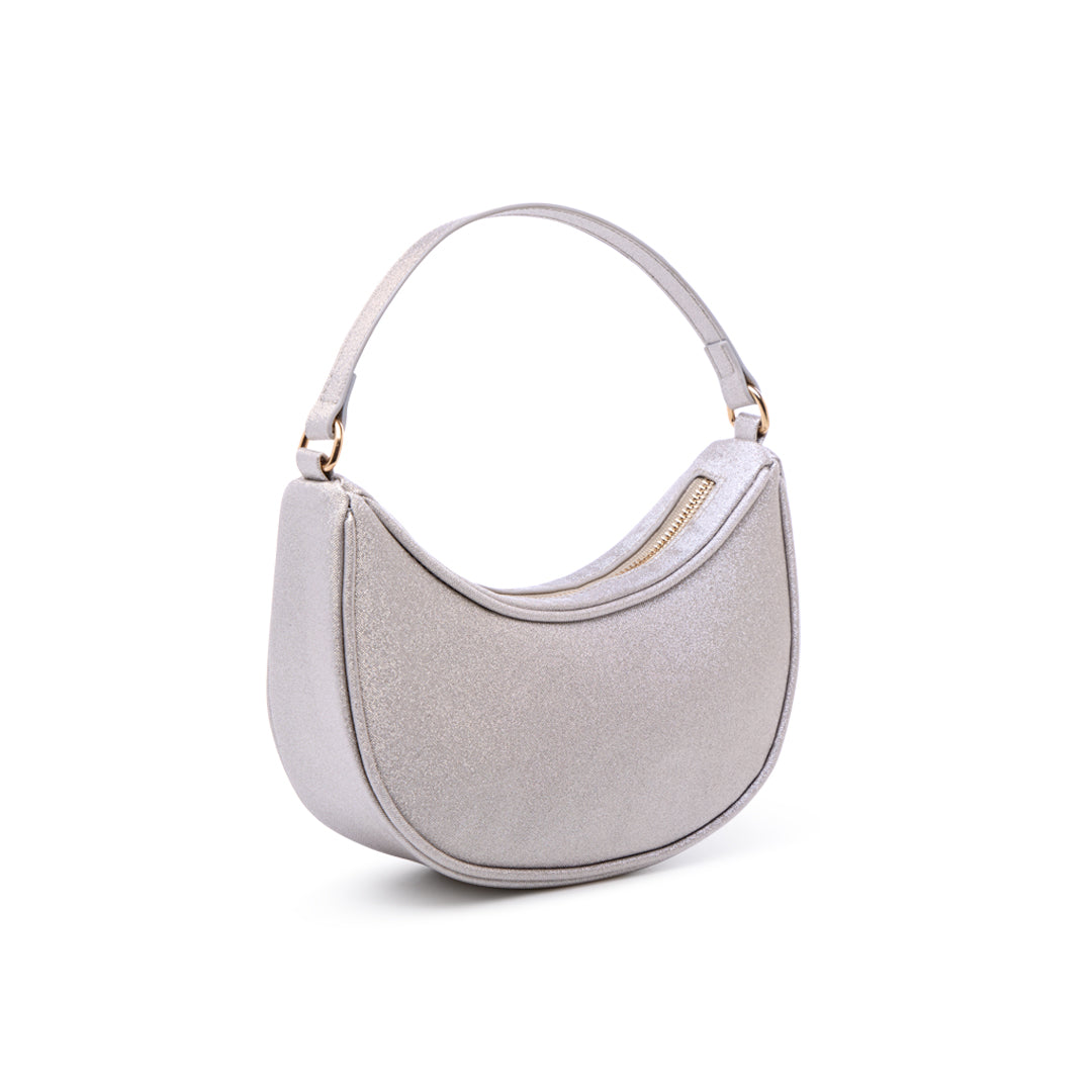 Paradox London Daphira Handbag Champagne Glitter Shoulder Bag