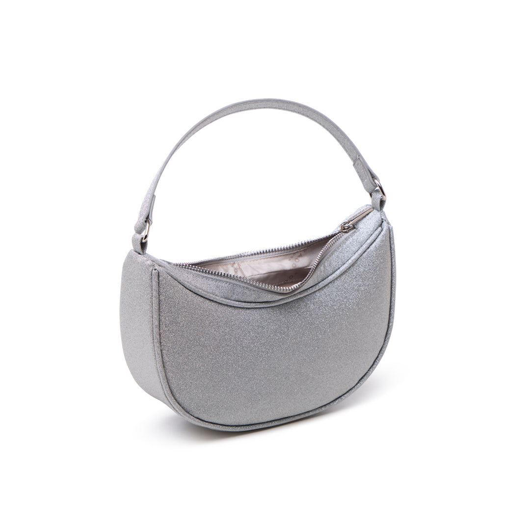 Paradox London Daphira Handbag Silver Glitter Shoulder Bag