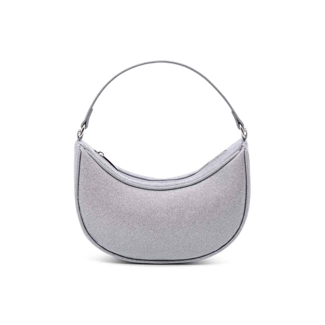 paradox london Daphira Handbag Silver Glitter Shoulder Bag paradox london Daphira Handbag Silver Glitter Shoulder Bag