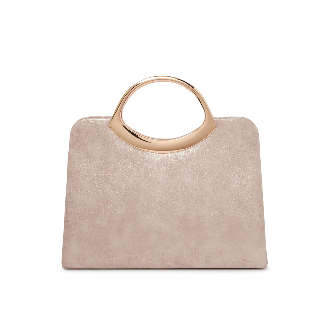 paradox london Darya Handbag Nude Shimmer Structured Handbag paradox london Darya Handbag Nude Shimmer Structured Handbag
