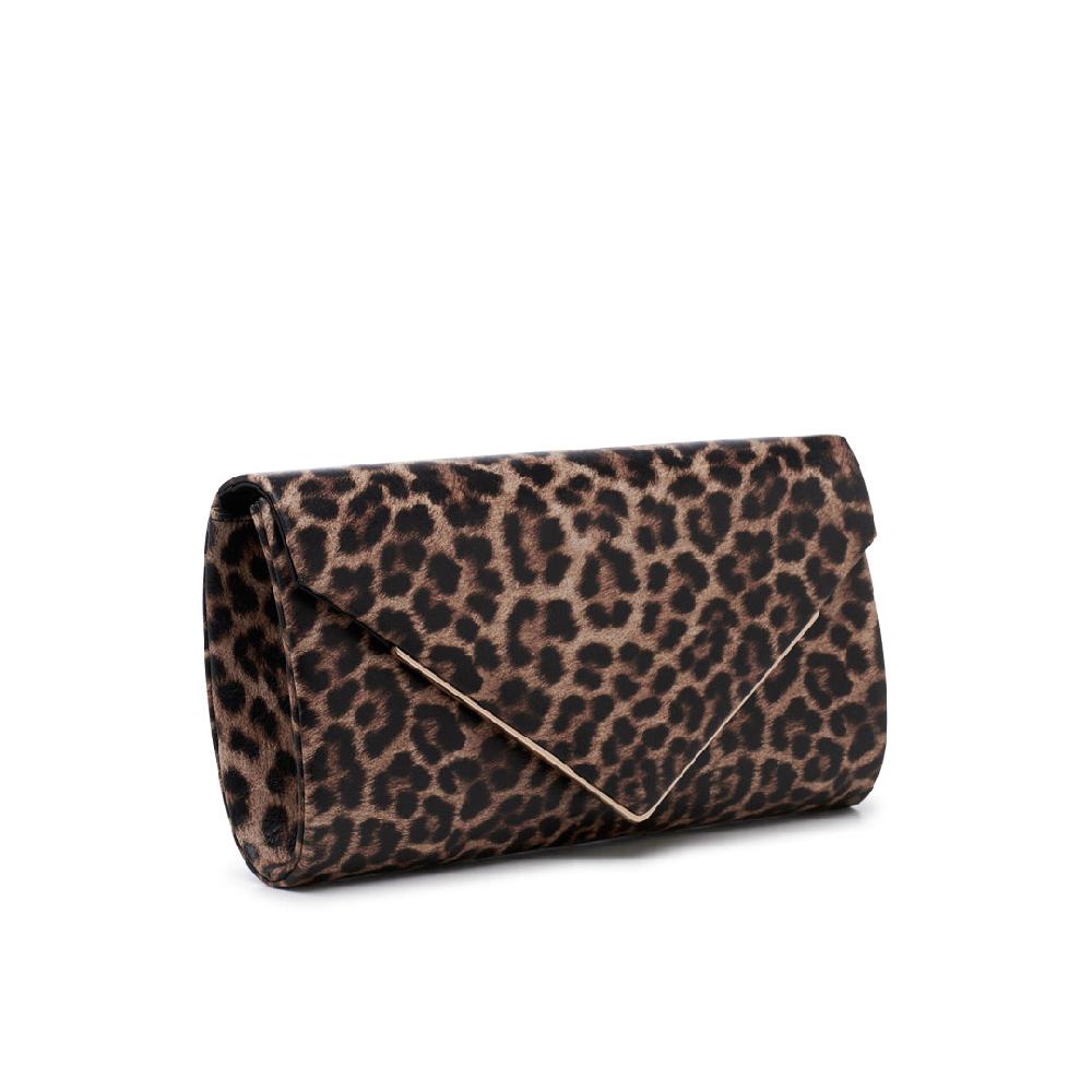 Paradox London Delynn Clutch Bag Leopard Print Clutch Bag