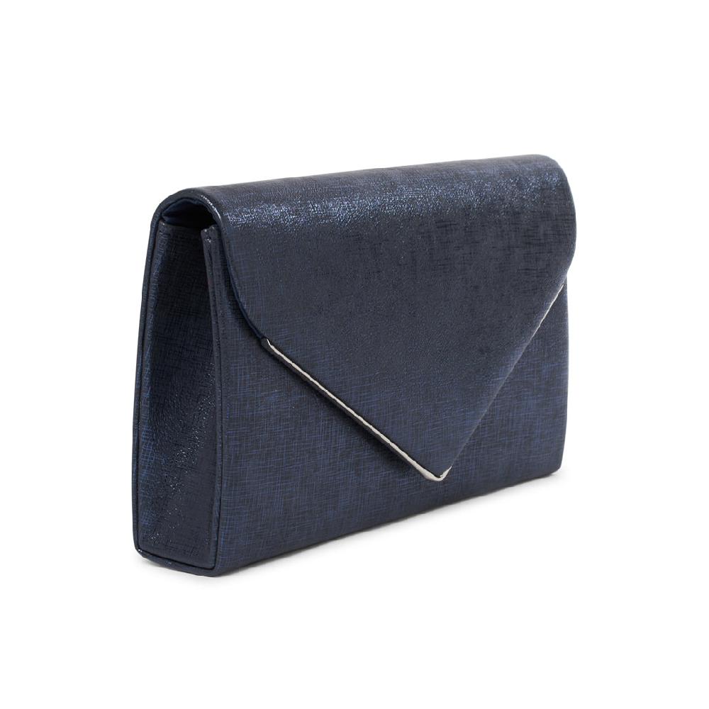 Paradox London Delyssa Navy Shimmer Clutch Bag Navy Shimmer Clutch Bag