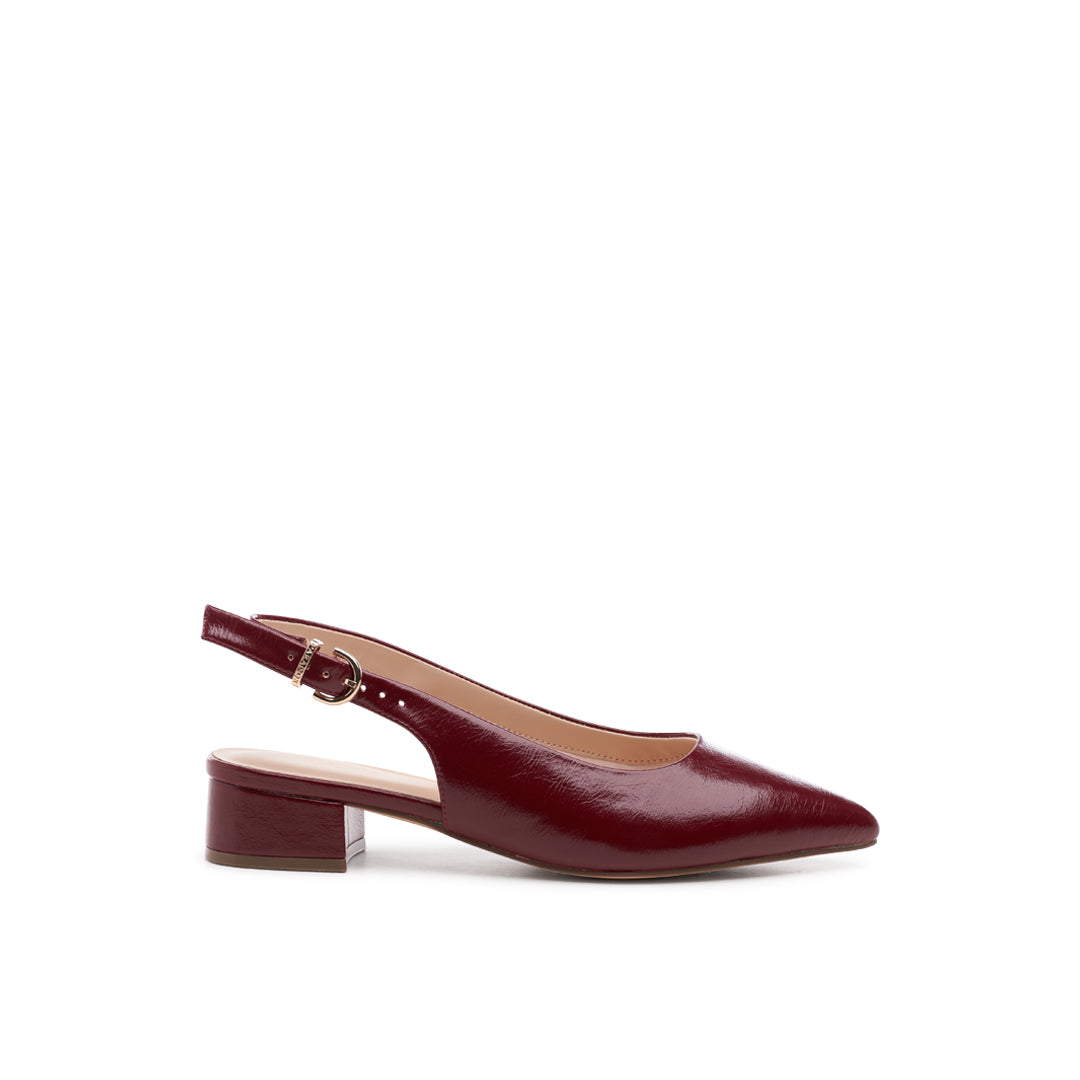 paradox london Fiorenza Wide Fit Shoes Cherry Lacquer Faux Leather Low Heel paradox london Fiorenza Wide Fit Shoes Cherry Lacquer Faux Leather Low Heel